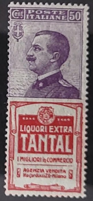 Italien Kongerige  - 1924-25 Advertising, Tantal, 50 cent.Mnh, Signeret, Excellent Quality,.n.18