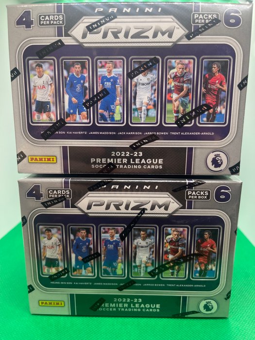 2022/23 Panini Prizm Premier League - 2 Sealed box - Næsten så god som ny (NM)