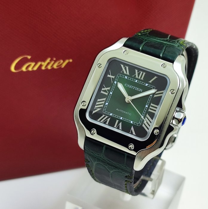 Cartier - Santos Dumont Green Automatic - WSSA0061 - Mænd - 2011-nu