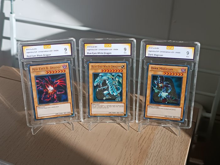 Konami - 3 Card - Red-Eyes Black Dragon, Dark Magician and Blue-Eyes White Dragon