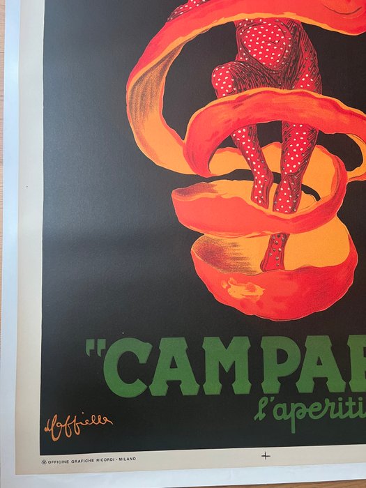 Leonetto Cappiello - Poster Pubblicitario- Campari Spiritello (CAPPIELLO)-TELATO - 1950‹erne