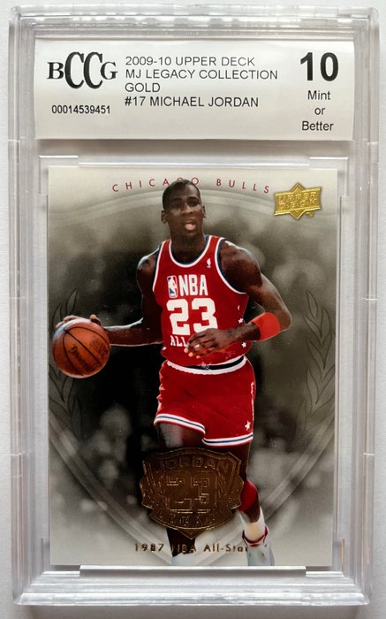 2009/10 Upper Deck MJ Legacy Collection Gold - Michael Jordan #17 - BCCG 10