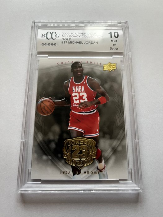 2009/10 Upper Deck MJ Legacy Collection Gold - Michael Jordan #17 - BCCG 10