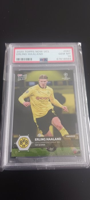 2020 Topps Now UCL Erling Haaland #87 PSA 10 - 1 Graded card