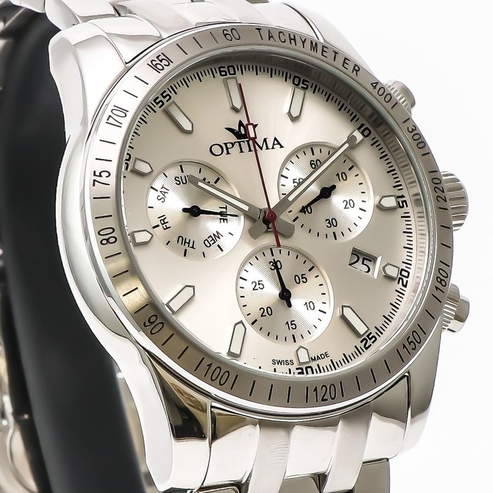 Optima - Swiss Chronograph - OSC432-SS-1 - Ingen mindstepris - Mænd - 2011-nu