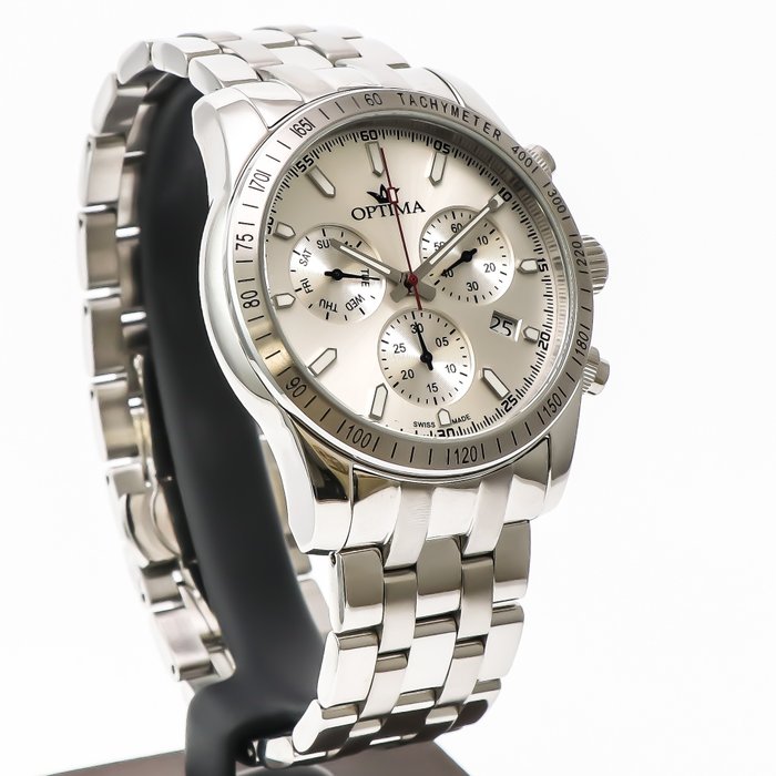 Optima - Swiss Chronograph - OSC432-SS-1 - Ingen mindstepris - Mænd - 2011-nu