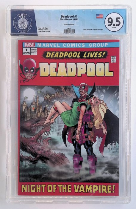 Deadpool #1 - EGC graded 9.5 - 1 Graded comic