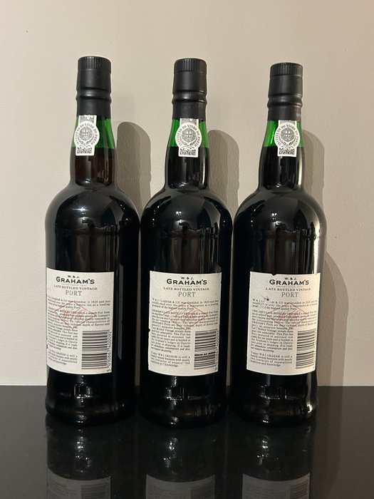 1989 Graham's - Late Bottled Vintage Port -  Douro  - 3 Flasker (0,75 L)