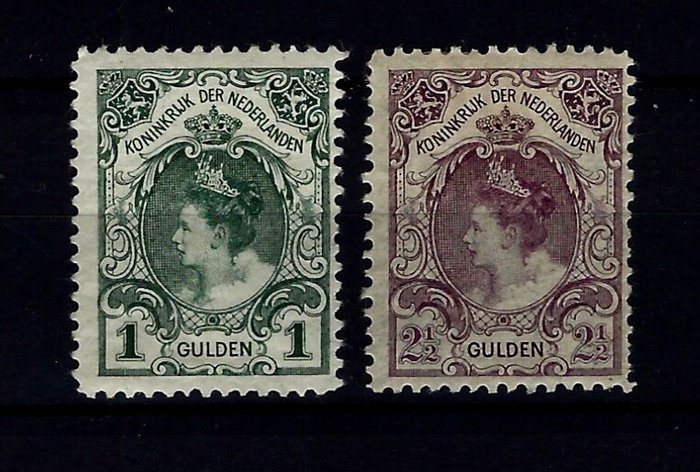 Holland 1899 - Kong Wilhelmina - NVPH 77 en 78