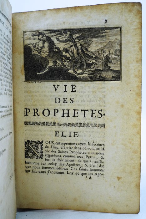 Nicolas Fontaine - Vie des prophètes avec des réflexions tirés des SS. pères - 1685