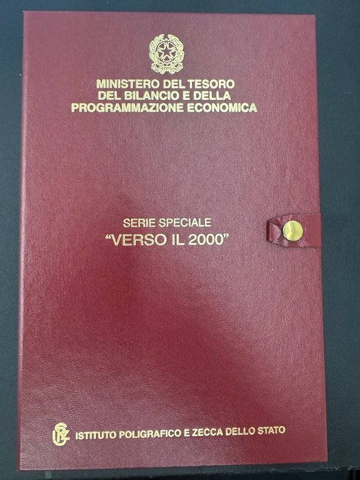 Italien. 1998/1999/2000 Verso il 2000 serie speciale (6 monete argento) Proof  (Ingen mindstepris)