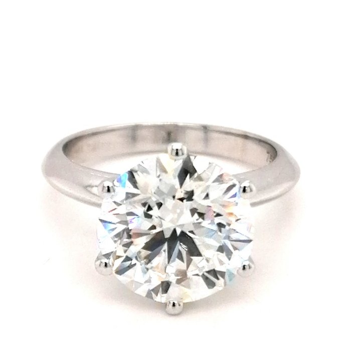 Ingen mindstepris - Ring - 18 kraat Hvidguld -  509ct tw Diamant (Laboratoriedyrket) - E VS1