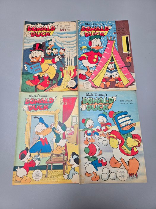 Donald Duck - Uiterst fraaie jaargang van Donald Duck 1958! - 52 Comic