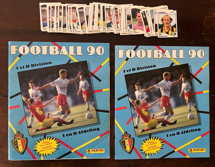 Panini - Football 90 Belgium - Complete album + Empty album + 63 Loose stickers