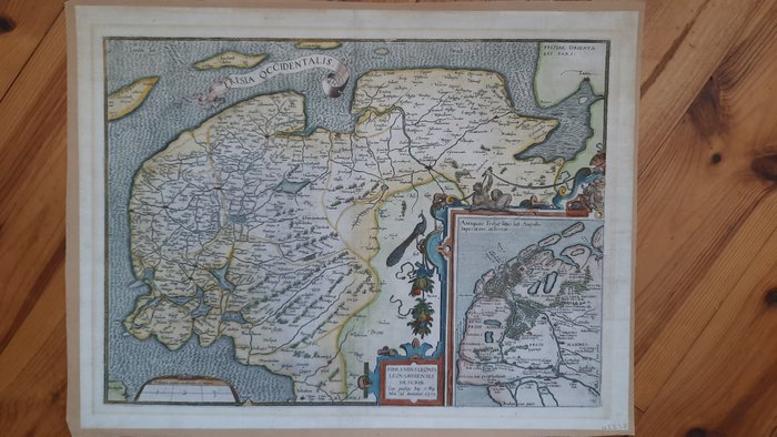 Holland - Friesland; Abraham Ortelius - Frisia Occidentalis - 1581-1600