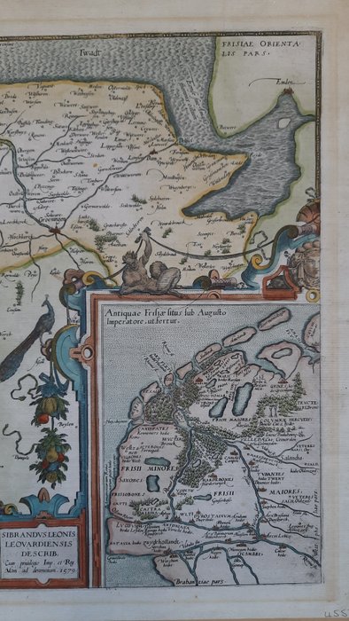 Holland - Friesland; Abraham Ortelius - Frisia Occidentalis - 1581-1600