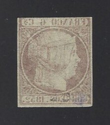 Spanien 1852 - Elizabeth II-6 kvartaler - Edifil nº12