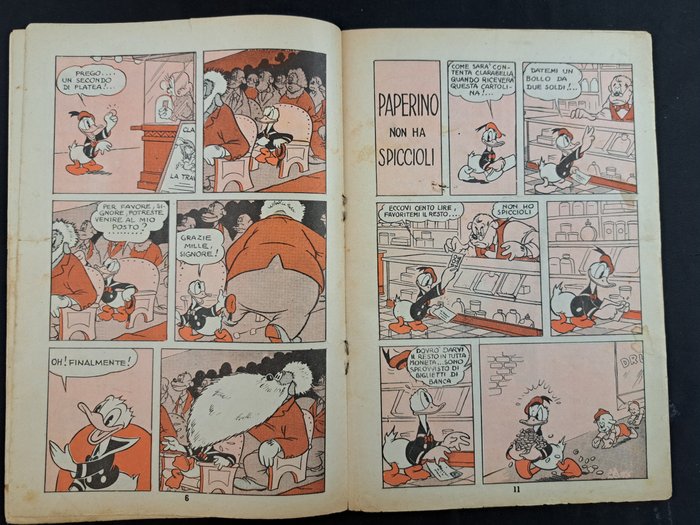 Albi nel Regno nn. 91 , 94 - Paperino e la Caccia, Paperinate - 2 Comic - Første udgave - 1939/1940