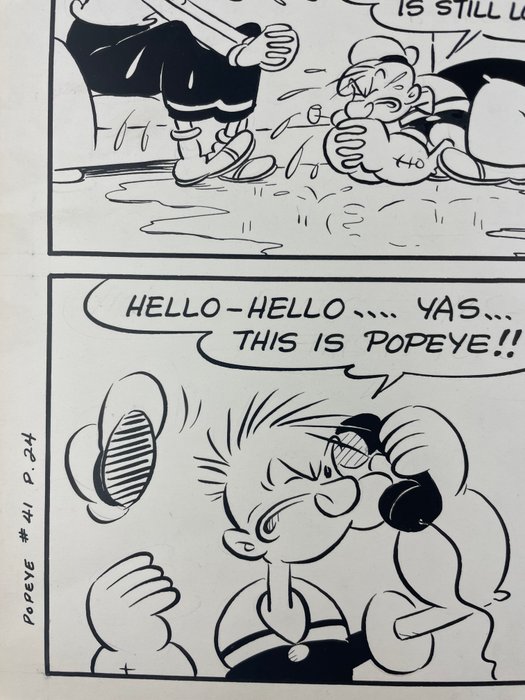 Bud Sagendorf - 1 Original page - Popeye - Sucker Gold!