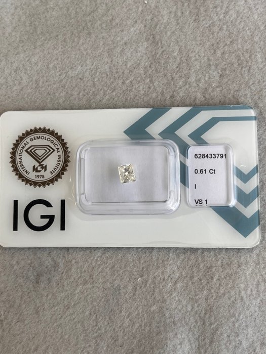 1 pcs Diamant  (Natur)  - 0.61 ct - I - VS1 - International Gemological Institute (IGI)