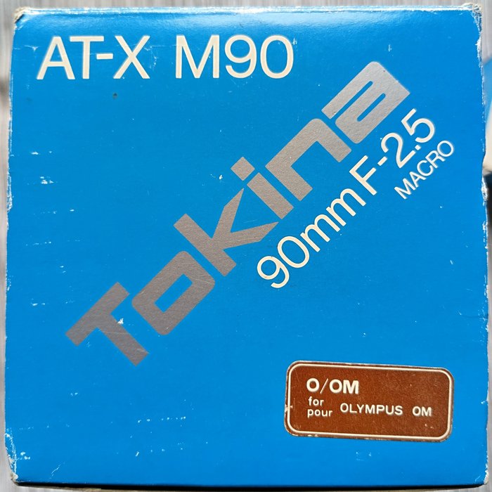 Tokina AT-X M90 2,5/90mm + hood, both boxed! For OM - Makroobjektiv