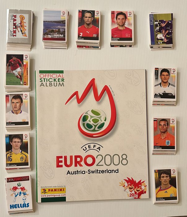 Panini - Euro 2008 - Cristiano Ronaldo - 1 Empty album + complete loose sticker set