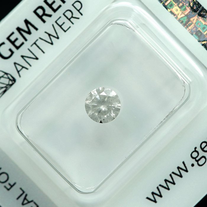 Ingen mindstepris - 1 pcs Diamant  (Natur)  - 0.58 ct - G - I3 - Gem Report Antwerp (GRA)