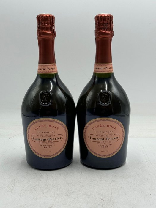 Laurent-Perrier Cuvée Rosé - Champagne Rosé - 2 Flasker (075 L)