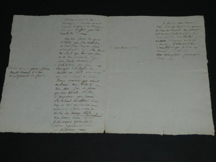 Jacques-Pierre Brissot (Il fonda la Société des Amis des Noirs) - Important manuscrit autographe. Justification de la Liberté. - 1792