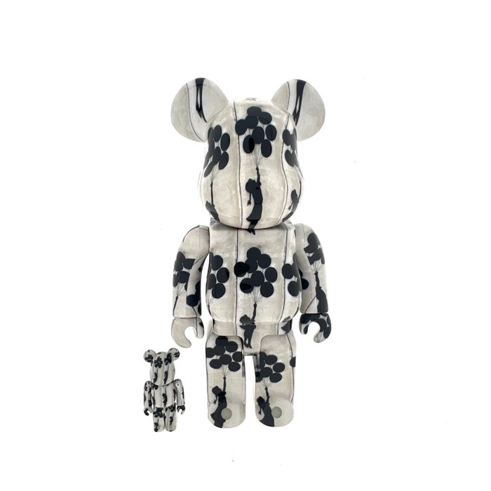 Bearbrick Medicom - BearBrick - Flying Balloons Girl / Banksy Brandalism - 400/100%