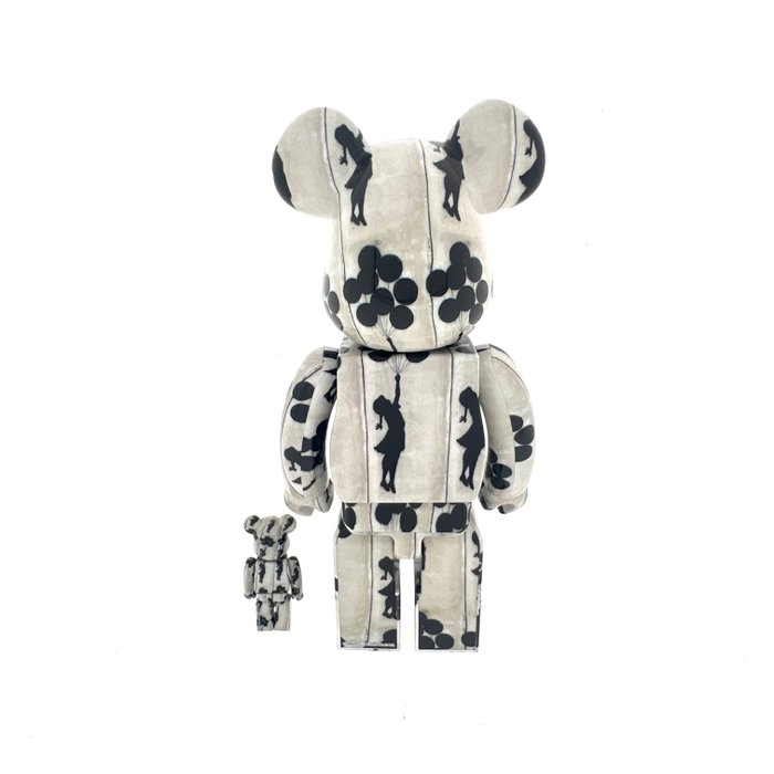 Bearbrick Medicom - BearBrick - Flying Balloons Girl / Banksy Brandalism - 400/100%