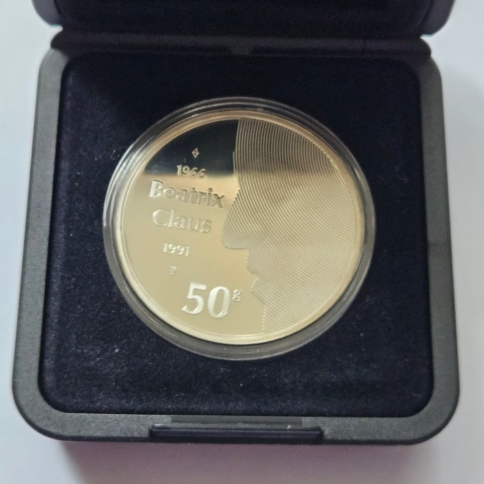 Holland. 50 Gulden 1991 Proof  (Ingen mindstepris)