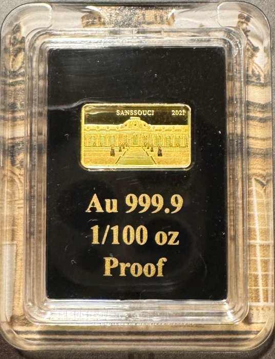 Fiji. 5 Dollars 2021 Schloss Sanssouci, 1/100 Oz (.999) Proof  (Ingen mindstepris)