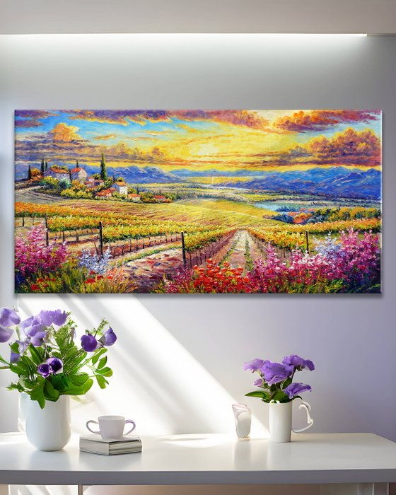 CleliaArt - Vibrant Tuscan View