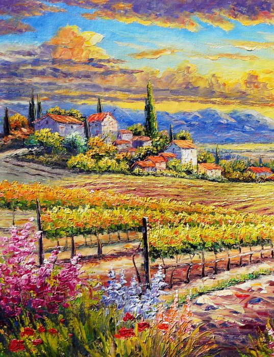 CleliaArt - Vibrant Tuscan View