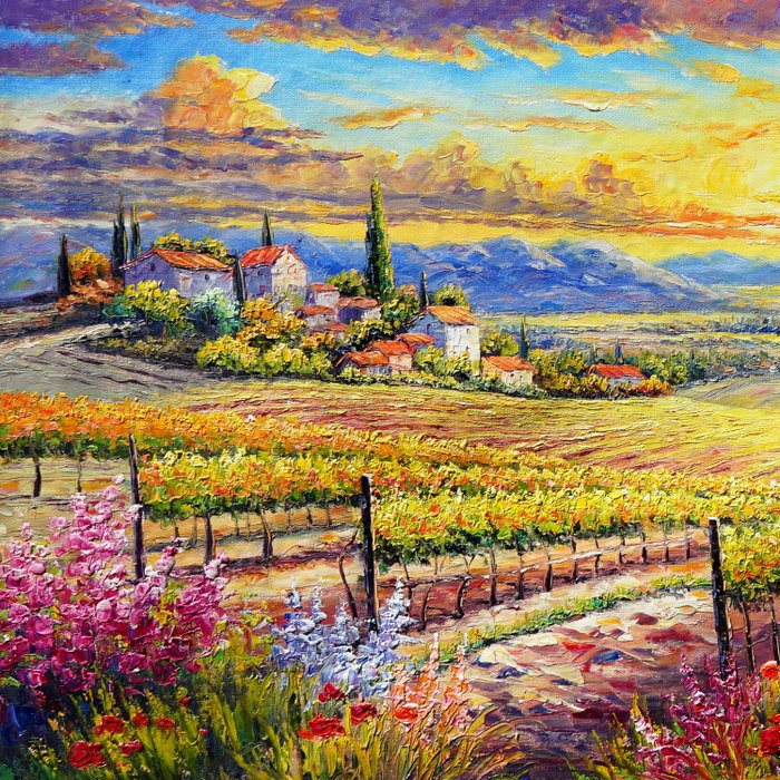 CleliaArt - Vibrant Tuscan View