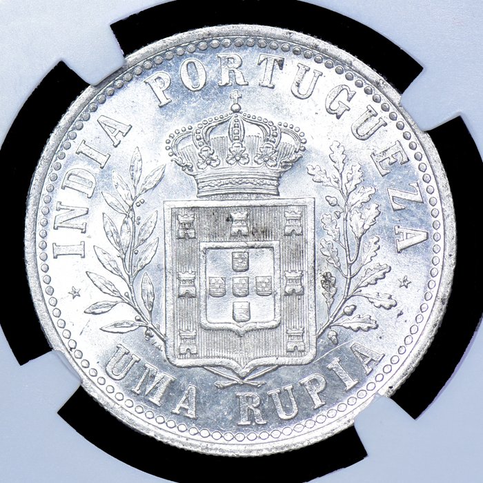 Portugisisk Indien. D. Carlos I (1889-1908). 1 Rupia 1903 - NGC - MS 61