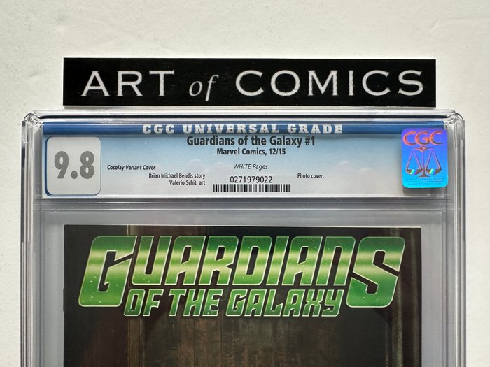 Guardians of the Galaxy #1 - Cosplay Variant Cover - Photo Cover - CGC Graded 9.8 - Extremely High Grade! - White Pages!! - 1 Graded comic - Første udgave - 2015