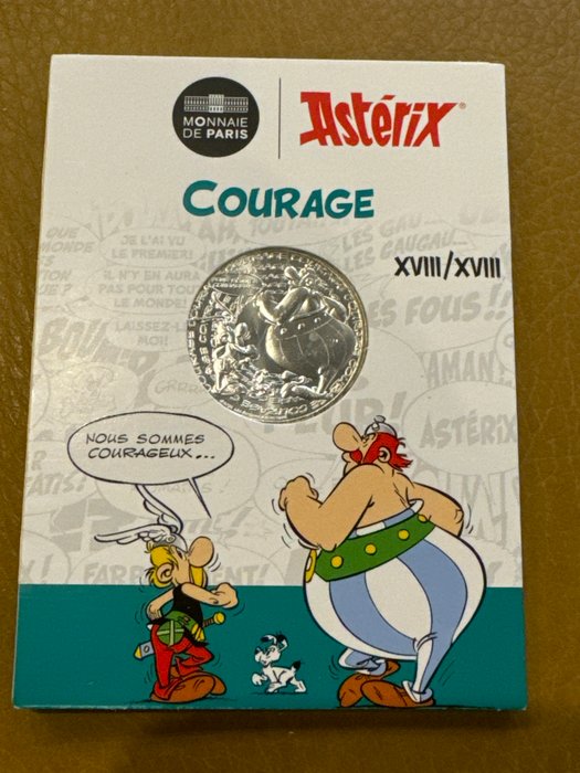 Frankrig. 10 Euro 2022 Asterix und Obelix - Courage  (Ingen mindstepris)