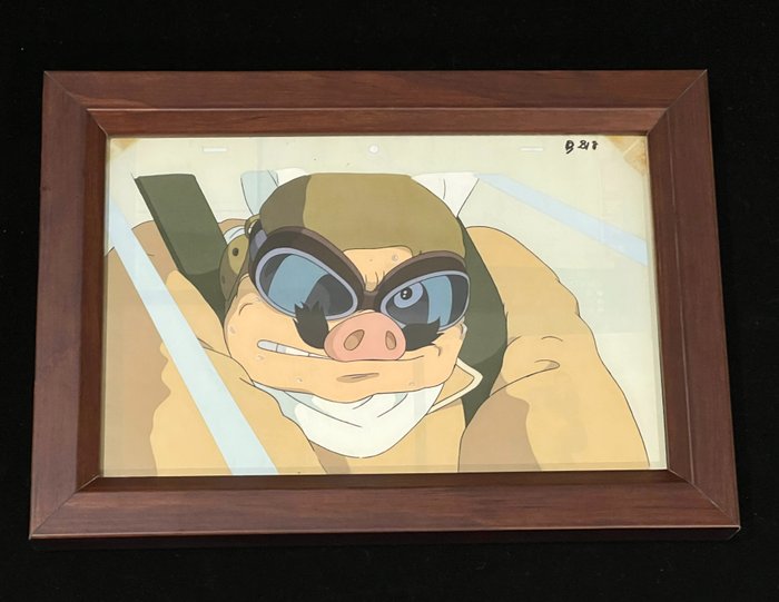 Porco Rosso - 1 Framed(Handmade) Official Anime Cel, Publication Print selection, Reproduction, UV LIGHT TESTED