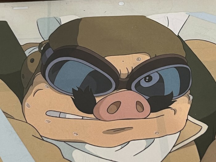 Porco Rosso - 1 Framed(Handmade) Official Anime Cel, Publication Print selection, Reproduction, UV LIGHT TESTED