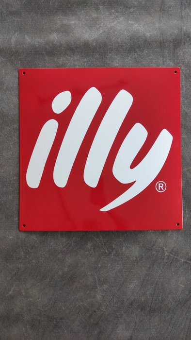 Illy - Coffee Illy Kaffee Cafe enamel sign Emailschild Emaille Schild