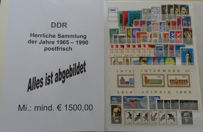 GDR 1965/1990 - Samling fra 1965 - 1990