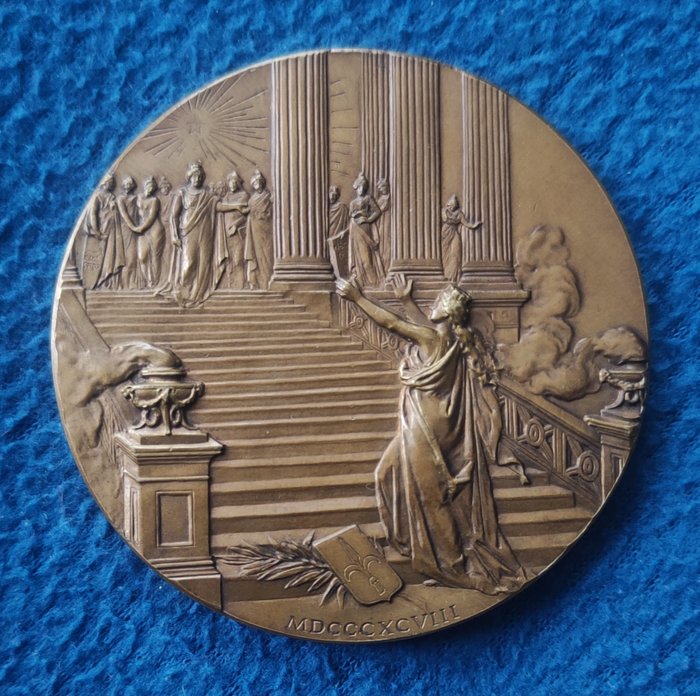 Italien. Bronze medal 1898/ 50° Anniversario dello Statuto Albertino  (Ingen mindstepris)