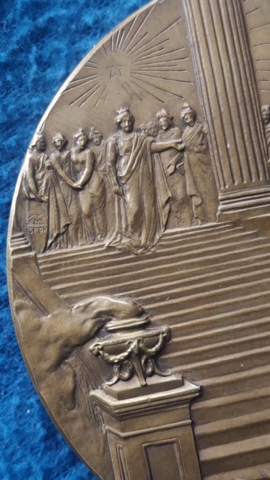 Italien. Bronze medal 1898/ 50° Anniversario dello Statuto Albertino  (Ingen mindstepris)