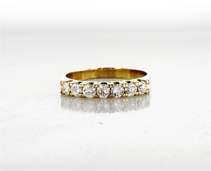 Forlovelsesring - 14 karat Hvidguld -  0.56ct. tw. Diamant (Natur)  - r79