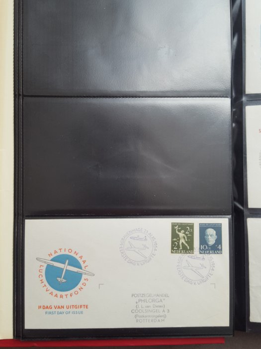 Holland 1953/1993 - Samling af FDC'er i 3 albums - tussen NVPH E12 - E316