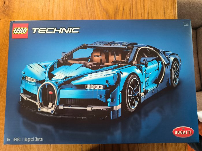 Lego - Technic - 42083 - Sehr selten "Bugatti Chiron " mit bedruckten  original Lego Teilen. - 2010-2020 - Danmark