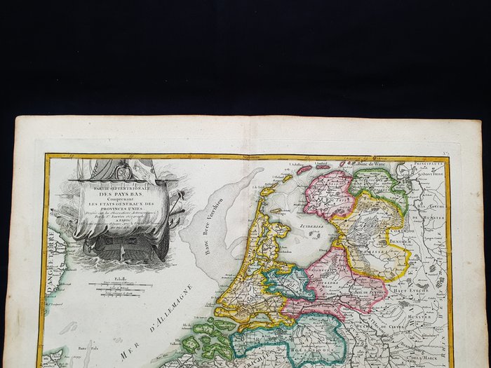 Holland - Holland, Belgien; G. Rizzi Zannoni / Janvier / Lattre - Partie Septentrionale des Pays Bas, comprenant les Etats Generaux des Provinces Unies - 1761-1780