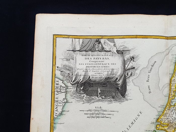 Holland - Holland, Belgien; G. Rizzi Zannoni / Janvier / Lattre - Partie Septentrionale des Pays Bas, comprenant les Etats Generaux des Provinces Unies - 1761-1780